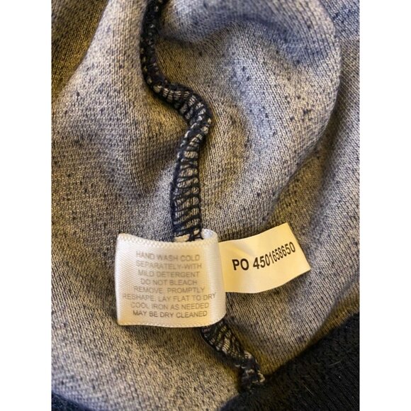 Boston Proper Womens Navy Short-Sleeve Hooded Zip-Up Jacket With Grommet Pockets - Picture 6 of 6